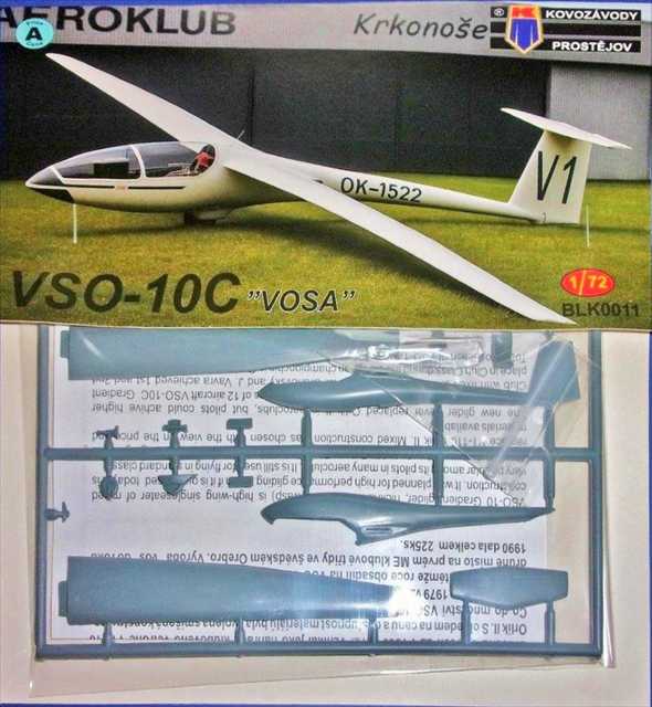 KPモデル 1/72 オリカン VSO-10C グライダー プラモデル BLK0011の画像