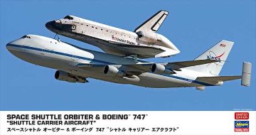 ハセガワ 1/200 スペースシャトル オービター & ボーイング 747 “シャトル キャリアー エアクラフト” プラモデル 10844の画像