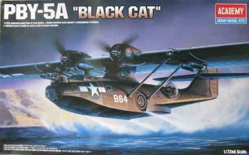  アカデミー 1/72 PBY-5A カタリナ ブラック キャット プラモデル AC12487の画像