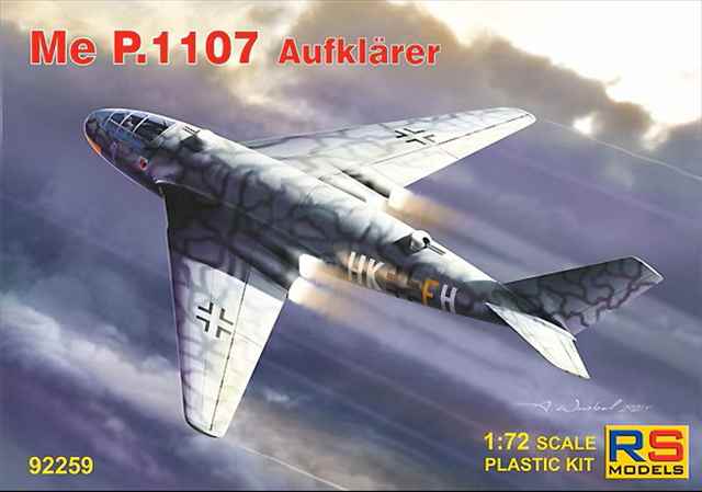 RSモデル 1/72 ドイツ空軍 メッサーシュミット Me P.1107 長距離ジェット爆撃機 KG40 1946 プラモデル RS92259の画像