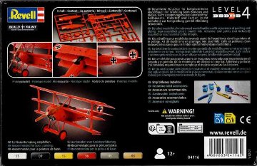 レベル 1/72 フォッカー Dr.1 レッドバロン プラモデル RV04116の画像