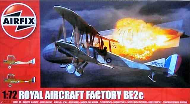 エアフィックス 1/72 ロイヤル エアクラフト ファクトリーBE.2c 夜間戦闘機 プラモデル AX2101の画像