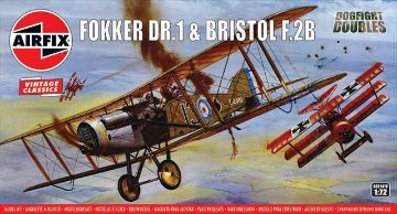 エアフィックス 1/72 フォッカー DR.1＆ブリストル F.2B プラモデル AX02141Vの画像