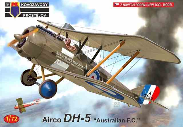 KPモデル0253　エアコ デハビランド DH-5　オーストラリア陸軍航空隊　1/72スケール　プラモデルキットの画像