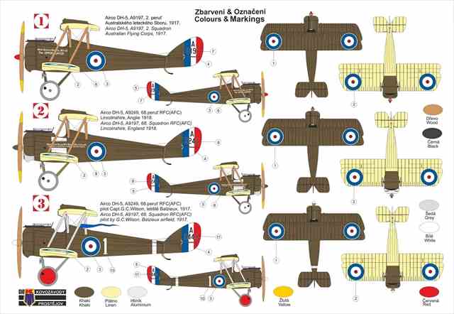 KPモデル0253　エアコ デハビランド DH-5　オーストラリア陸軍航空隊　1/72スケール　プラモデルキットの画像