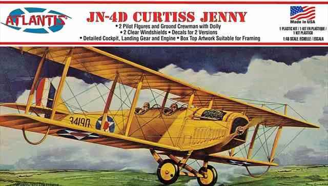 アトランティスモデル 1/48 カーチス JN-4D ジェニー プラモデル AMCL534の画像