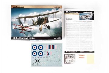エデュアルド 1/48 S.E.5a ヒスパノスイザエンジン搭載機 プロフィパック プラモデル ED82132の画像