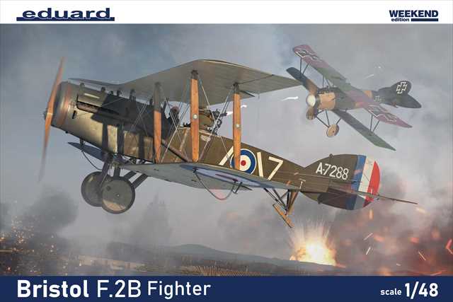 エデュアルド 1/48 ブリストル F.2B 複葉複座戦闘機 プラモデル ED8452の画像