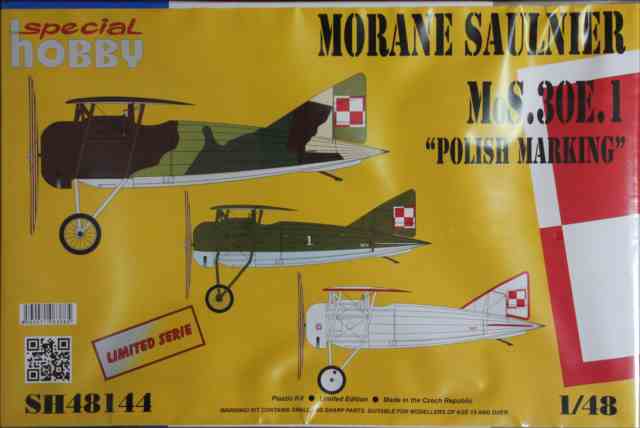 スペシャルホビー48144　仏・モラーヌソルニエ30E1戦闘機・ポーランド軍仕様　1/48スケール　プラモデルキットの画像
