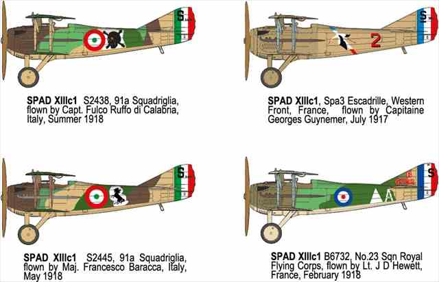 ローデン 1/32 仏スパッド XIIIc.1 初期型・複葉戦闘機WW1 プラモデル RO634 旧価格の画像