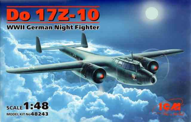 ICM 1/48 ドルニエDo-17Z-10 夜間戦闘機 プラモデル ICM48243の画像
