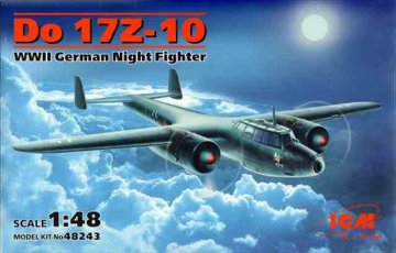 ICM 1/48 ドルニエDo-17Z-10 夜間戦闘機 プラモデル ICM48243の画像