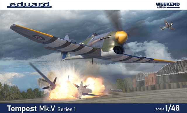 エデュアルド 1/48 ホーカー テンペスト Mk.V ウィークエンドエディション プラモデル ED84195の画像