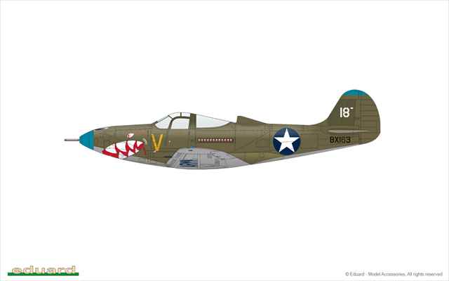エデュアルド 1/48 P-400 プロフィパック プラモデル 8092の画像