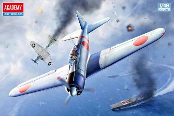 アカデミー 1/48 零式艦上戦闘機21型 "ミッドウェイの戦い"　プラモデル　AC12352の画像