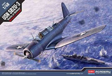 アカデミー 1/48 SB2U-3 ヴィンディケイター ミッドウェー海戦 プラモデル 12324の画像