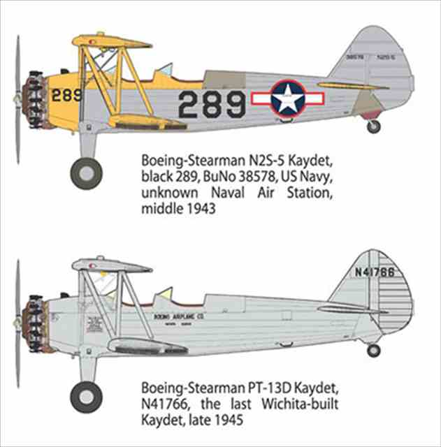 ローデン 1/32 ボーイング・ ステアマン PT-13/N2S-2/N2S-5 ケイデット プラモデル RO633の画像