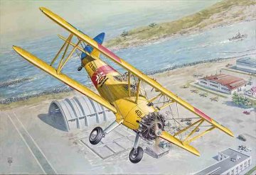ローデン 1/32 ボーイング・ ステアマン PT-13/N2S-2/N2S-5 ケイデット プラモデル RO633の画像