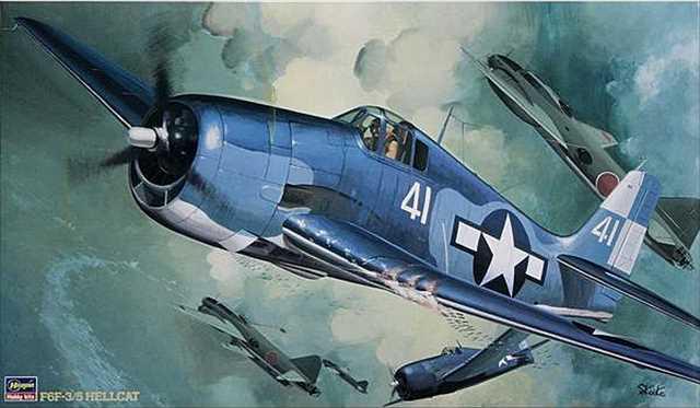 ハセガワ 1/32 F6F-3/5 ヘルキャット プラモデル ST07の画像