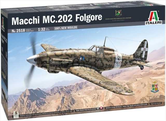 イタレリ　1/32　マッキMC.202 フォルゴーレ　プラモデル　IT2518JP (日本語対訳補足説明書付属）の画像
