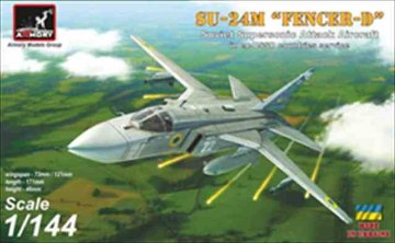 アーモリー 1/144 スホーイ Su-24M フェンサーD 旧ソ連諸国 戦闘爆撃機 プラモデル 14702の画像