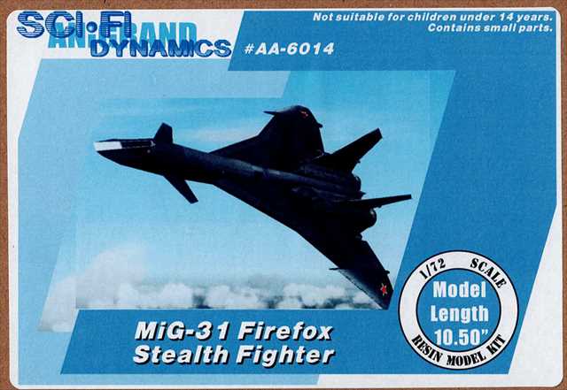 アニグランド 1/72 ファイヤーフォックス MiG-31 レジンキャストキット AA6014 ★の画像