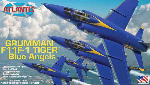 1/54 アメリカ海軍 F11F-1 グラマン・タイガー "ブルーエンジェルス"/アトランティス169/の画像