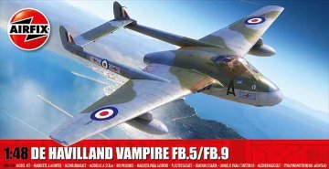 エアフィックス 1/48 デハビラント ヴァンパイア FB.5/FB.9 プラモデル AX06108の画像
