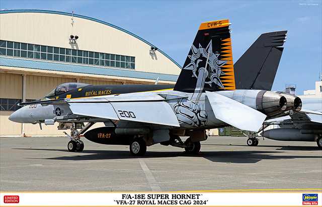 ハセガワ 1/48 F/A-18E スーパー ホーネット “VFA-27 ロイヤル メイセス CAG 2024”  プラモデル 07537の画像