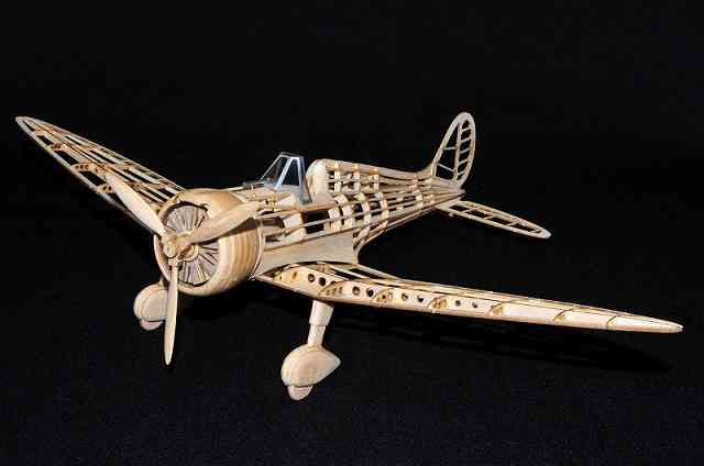 スタジオミド 1/24 バルサフライヤー　九六式艦上戦闘機 組み立てキット BF01の画像