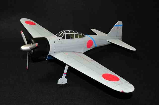 スタジオミド 1/24 バルサフライヤー　零戦21型戦闘機 組み立てキット BF02の画像