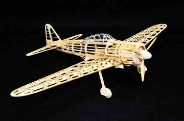 スタジオミド 1/24 バルサフライヤー　零戦21型戦闘機 組み立てキット BF02の画像