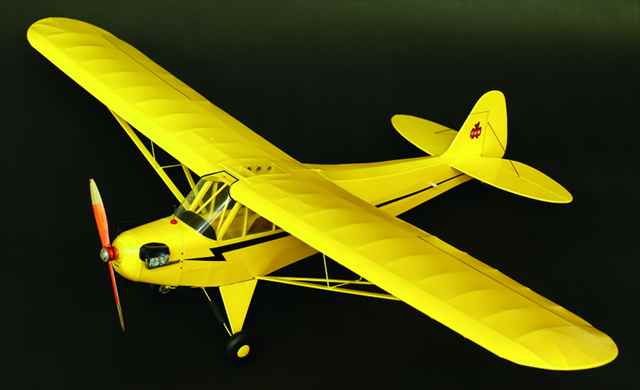 スタジオミド 1/16 バルサフライヤー パイパーJ3 カブ 組み立てキット BF05の画像