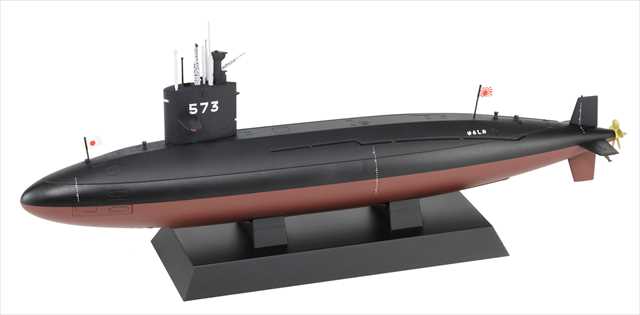 ピットロード 1/350 海上自衛隊 潜水艦 SS-573 ゆうしお 塗装済み完成品 JBM08  の画像