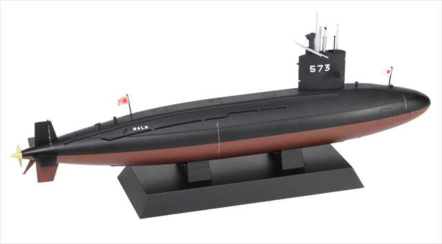 ピットロード 1/350 海上自衛隊 潜水艦 SS-573 ゆうしお 塗装済み完成品 JBM08  の画像