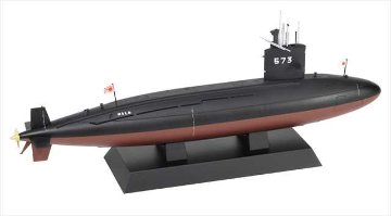 ピットロード 1/350 海上自衛隊 潜水艦 SS-573 ゆうしお 塗装済み完成品 JBM08  の画像