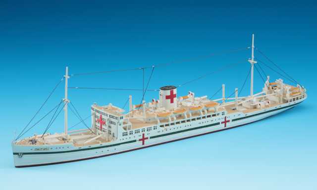 ハセガワ 1/700 病院船　氷川丸 プラモデル HWL502の画像