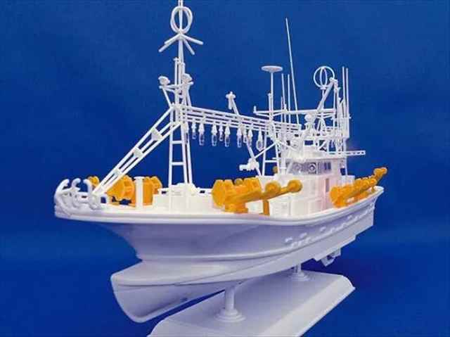 アオシマ 1/64 イカ釣り漁船 第27漁栄丸 プラモデル A5030の画像