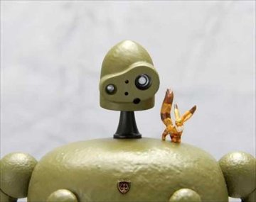 ファインモールド 1/20 天空の城ラピュタ ロボット兵(園丁ver.同スケールのシータ付き) プラモデル FG05の画像