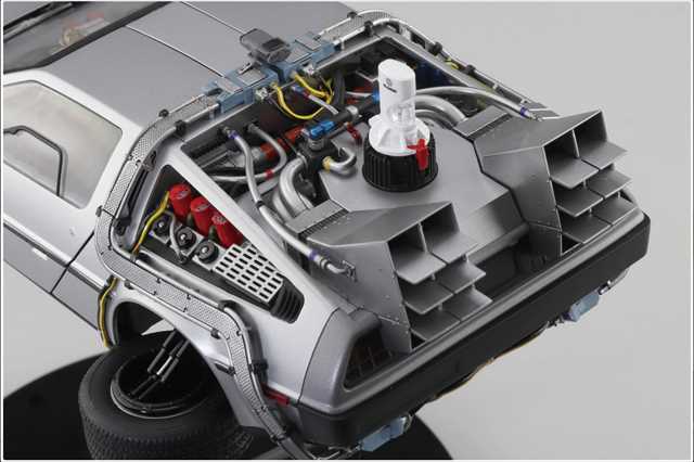 アオシマ 1/24 バック・トゥ・ザ・フューチャー Part II タイムマシン プラモデルキット ABT02の画像