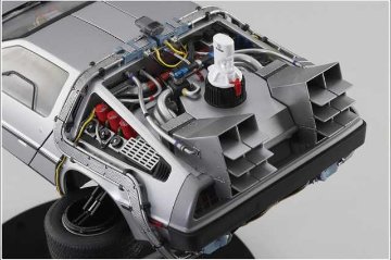 アオシマ 1/24 バック・トゥ・ザ・フューチャー Part II タイムマシン プラモデルキット ABT02の画像
