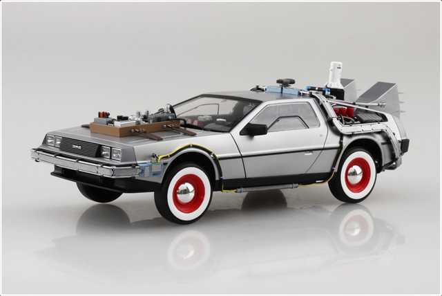 アオシマ 1/24 バック・トゥ・ザ・フューチャー Part�V タイムマシン プラモデルキット ABT03の画像