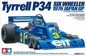 タミヤ 1/20 タイレル P34 1976 日本GP プラモデル 20058の画像