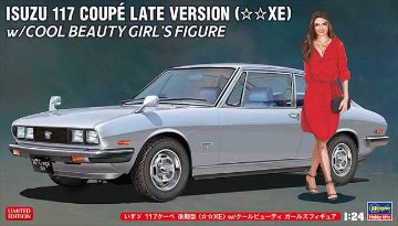 ハセガワ 1/24 いすゞ 117クーペ 後期型（☆☆XE） w/クールビューティ ガールズフィギュア プラモデル SP604の画像