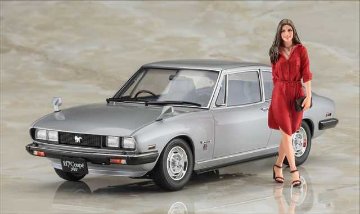 ハセガワ 1/24 いすゞ 117クーペ 後期型（☆☆XE） w/クールビューティ ガールズフィギュア プラモデル SP604の画像