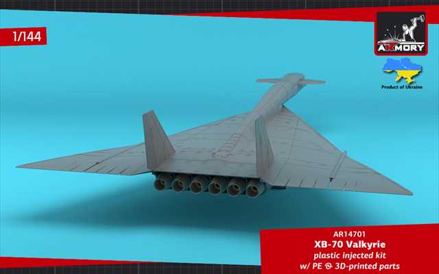 アーモリー 1/144 XB-70 ヴァルキリー 試作戦略爆撃機 プラモデル 14701の画像