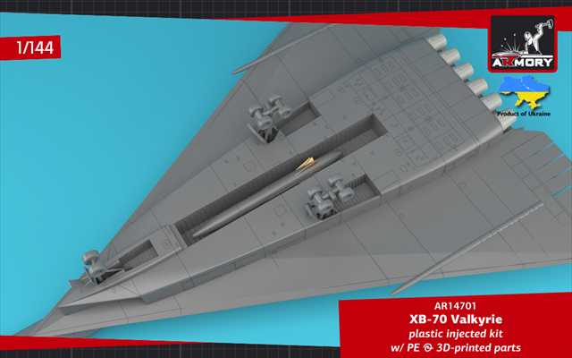 アーモリー 1/144 XB-70 ヴァルキリー 試作戦略爆撃機 プラモデル 14701の画像
