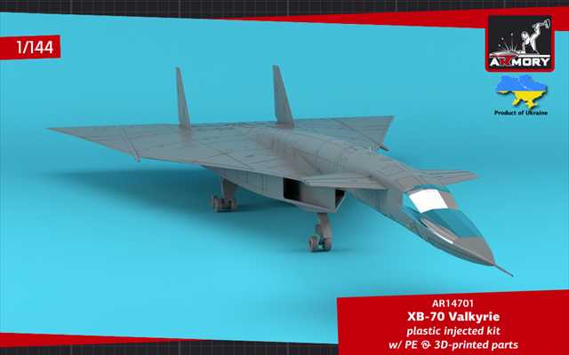 アーモリー 1/144 XB-70 ヴァルキリー 試作戦略爆撃機 プラモデル 14701の画像
