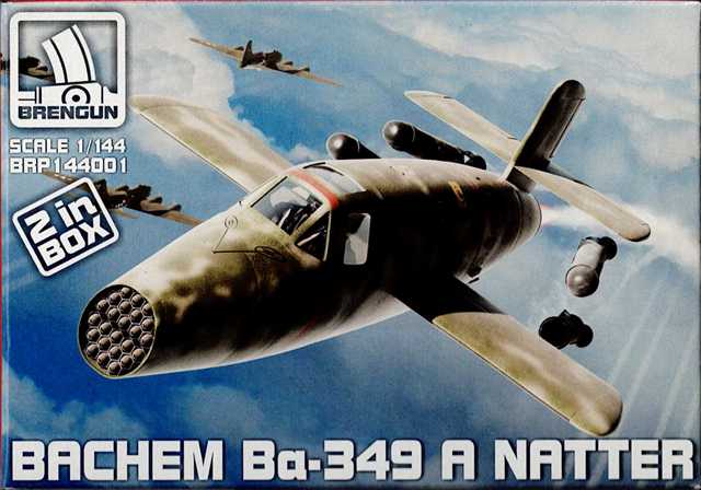 ブレンガン 1/144 バッフェム Ba-349A ナター (2機入り) プラモデル BRP144001の画像