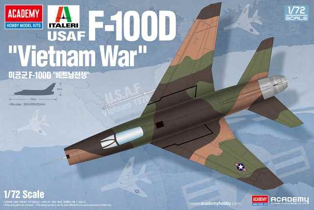 アカデミー 1/72 F-100D スーパーセイバー  ベトナム航空戦 プラモデル AC12553の画像